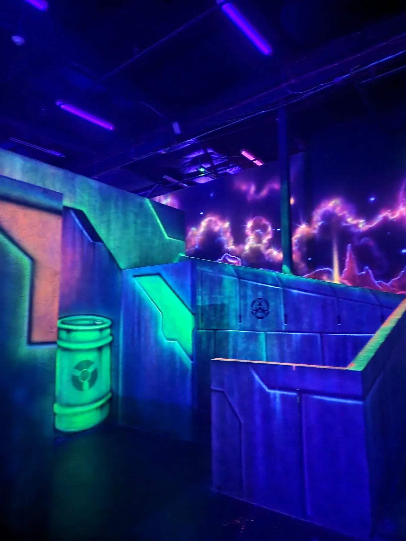 Corporate team building event at SacTag laser tag arena in Sacramento